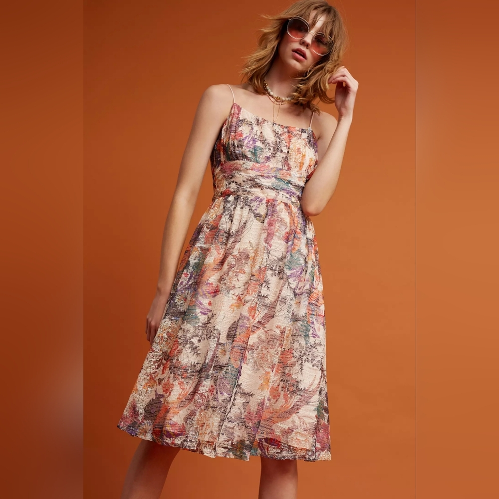 Anthropologie MAEVE Mackenzie Floral Dress Size 12 NWT